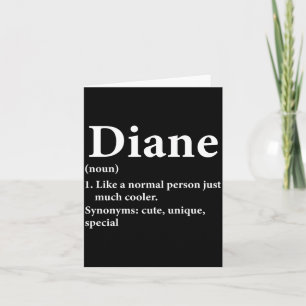 Diane Name Definition Funny D Card