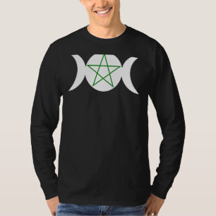 Dianic Wicca Triple Goddess Pentagram Symbol T-Shirt