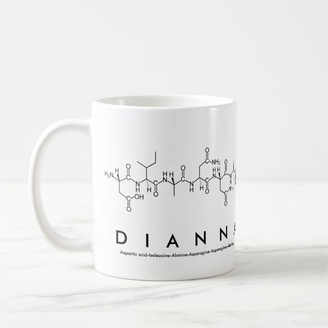 Dianna peptide name mug (Left)