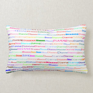 Dianne Text Design II Lumbar Pillow