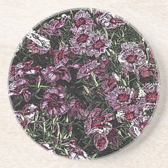 DIANTHUS FLOWERS COASTER (Front)