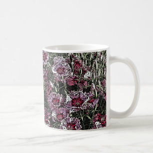 DIANTHUS FLOWERS COFFEE MUG