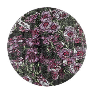 DIANTHUS FLOWERS CUTTING BOARD