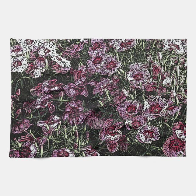 DIANTHUS TEA TOWEL (Horizontal)