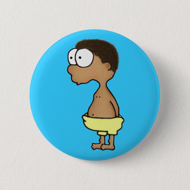 Diaper Boy 6 Cm Round Badge (Front)