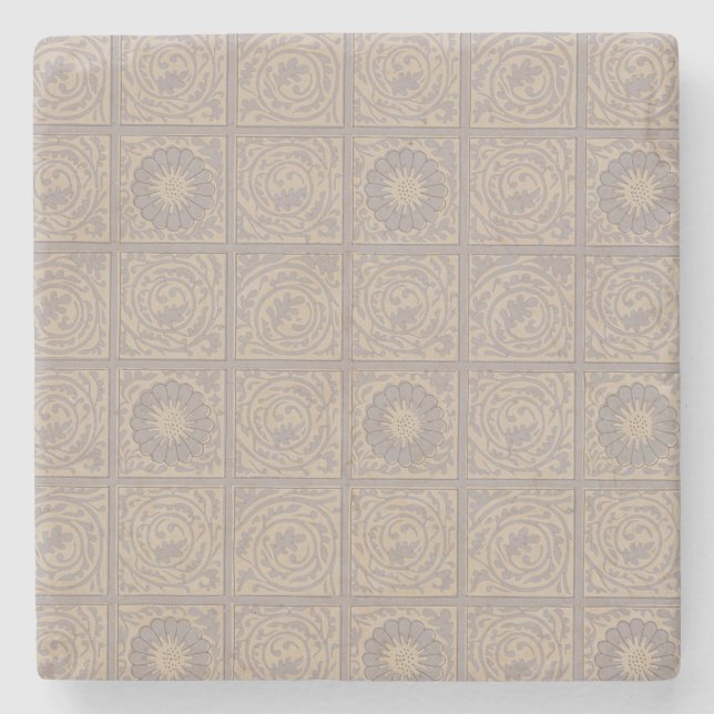 Diaper design for wallpaper, 1883 stone coaster (Front)