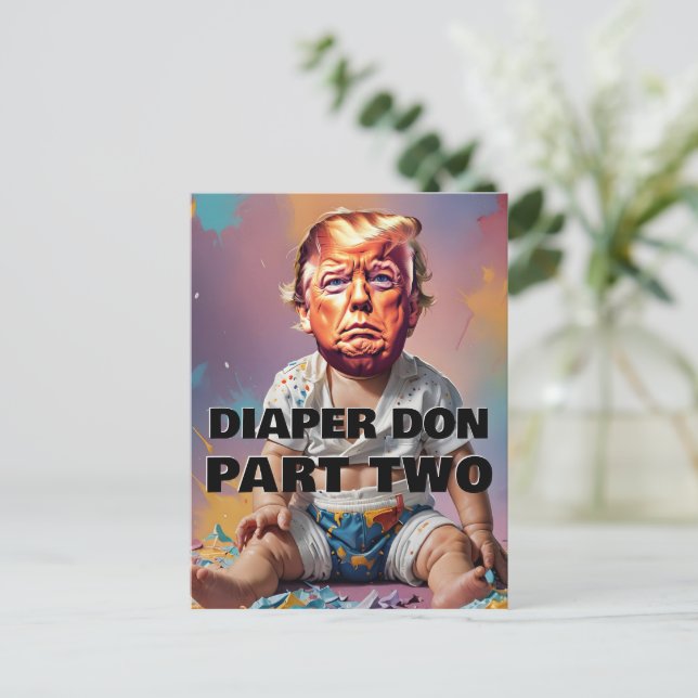 Diaper Don Part Two Postcard (Standing Front)