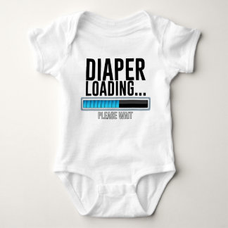 Diaper Loading, Please Wait... Baby Bodysuit