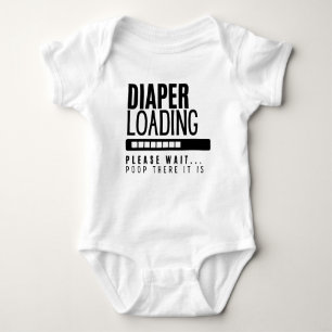 Diaper Loading.... Please Wait Baby Bodysuit