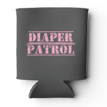 Diaper Patrol Can Cooler (Pink)