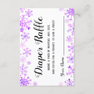 Diaper Raffle - Baby It's Cold Outside Invitation