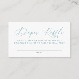 Diaper Raffle Baby Shower Insert