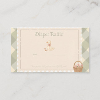 Diaper Raffle Business Card