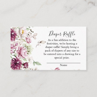 Diaper Raffle Card