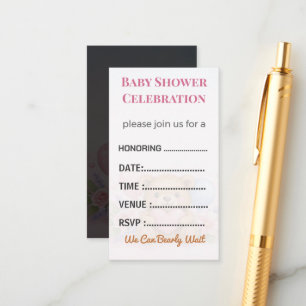 Diaper Raffle Card Tickets Elegant Insert