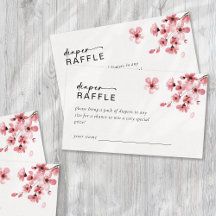 Diaper Raffle Cherry Blossom Baby Shower