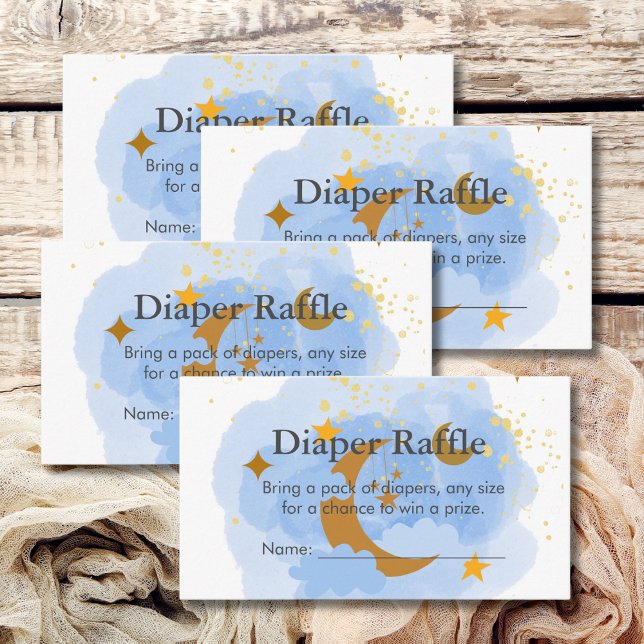 Diaper Raffle Game Twinkle Twinkle Little Star Enclosure Card (Creator Uploaded)