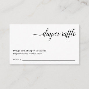 Diaper Raffle Insert for Baby Shower Invitation