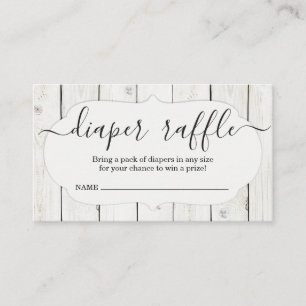 Diaper Raffle Insert for Baby Shower Invitation