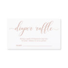 Diaper Raffle Insert for Baby Shower Invitation