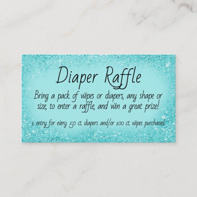 Diaper Raffle Invitation Insert (Front)