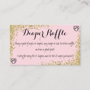 Diaper Raffle Invitation Insert