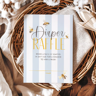 Diaper Raffle Mummy to Bee Neutral Baby Shower Enclosure Card