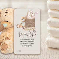 Diaper Raffle Neutral Boho Nursery Baby Shower