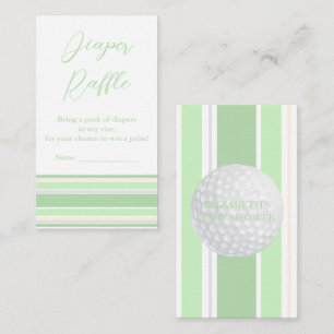Diaper Raffle Preppy Baby Shower Enclosure Card