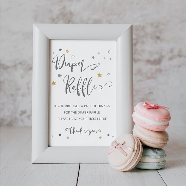 Diaper Raffle Sign Gender Neutral Baby Shower (Creator Uploaded)