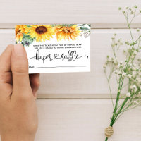 Diaper Raffle Sunflower Baby Shower