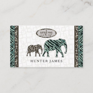 Diaper Raffle Ticket Elephant Safari Baby Shower Enclosure Card