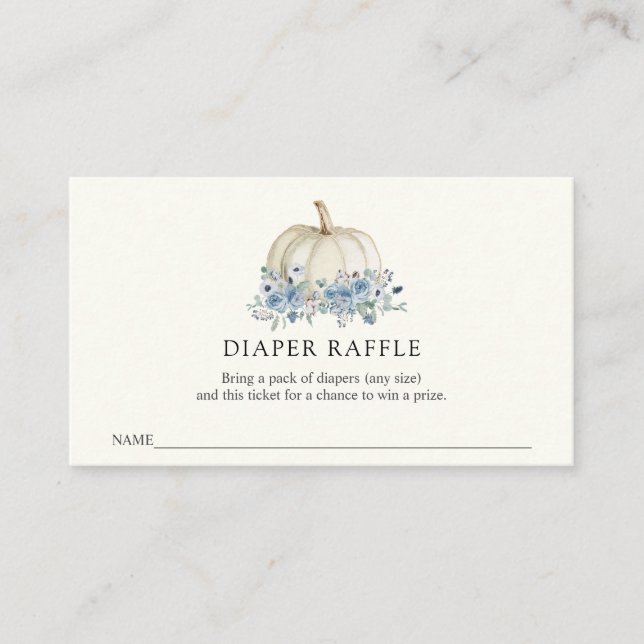 Diaper Raffle Ticket for Baby Shower Enclosure Car (Front)