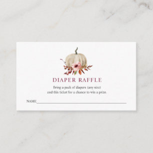 Diaper Raffle Ticket for Baby Shower Enclosure Card