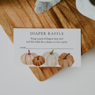 Diaper Raffle Ticket for Baby Shower Enclosure Card