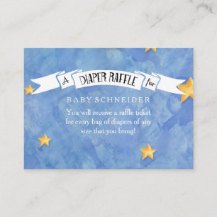 Diaper Raffle Ticket LOVE Moon n Back Baby Shower Enclosure Card