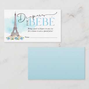 Diapers for Bébé Diaper Raffle Insert