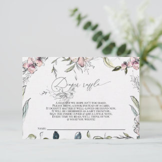 Diapewr raffle Card - Baby shower - Rustic