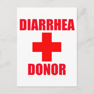 Diarrhoea Donor Postcard