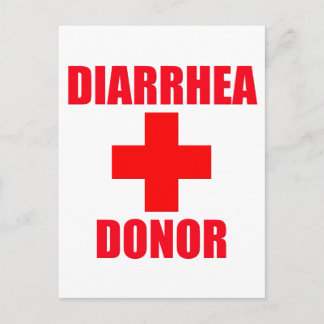 Diarrhoea Donor Postcard