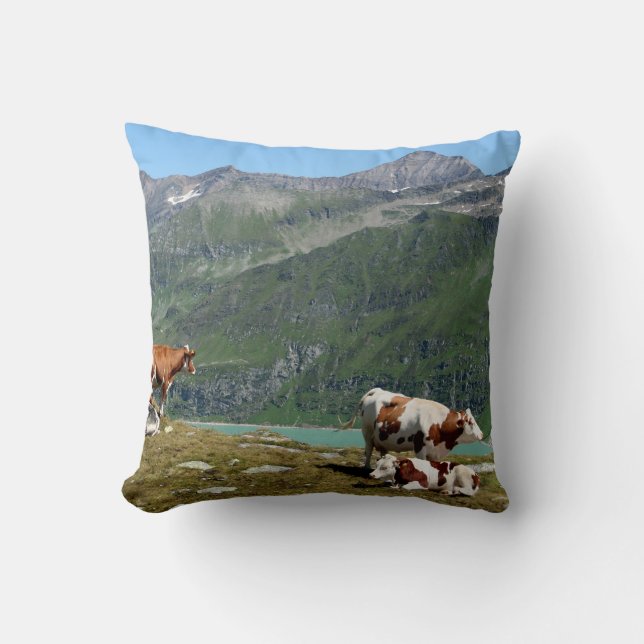 Diary Cows In The Mountains Cushion (Front)