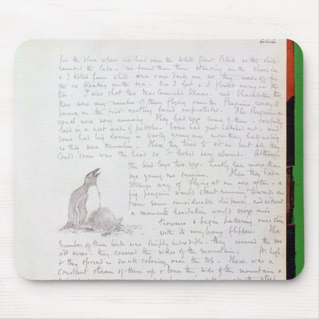 Diary Entry for 9th January, 1902 Mouse Pad (Front)