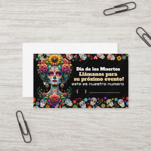 Dias de los muertos business card