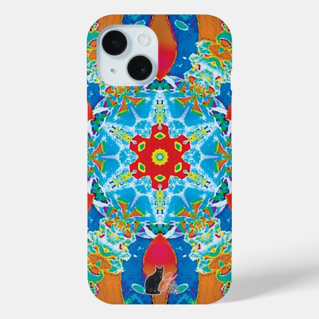 Diatome Kaleidoscope iPhone Case (Back)