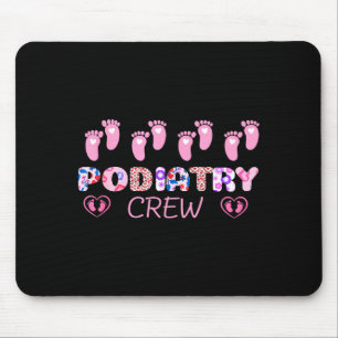 Diatry Crew Footprint Leopard Diatrist Valentine's Mouse Pad