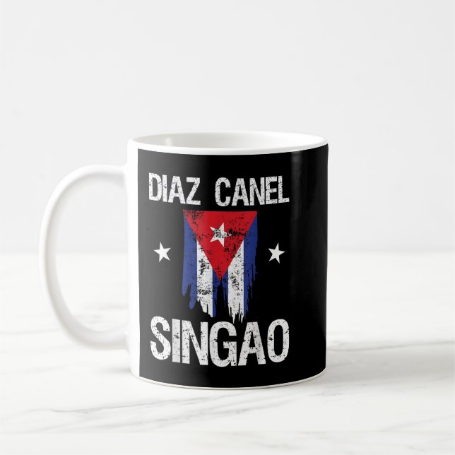 Diaz Canel Singao Cuba Coffee Mug (Left)