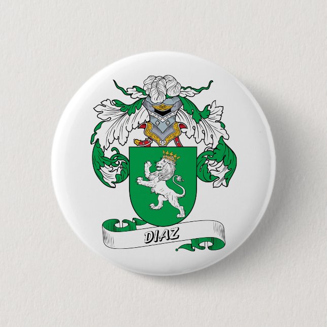 Diaz Family Crest 6 Cm Round Badge (Front)