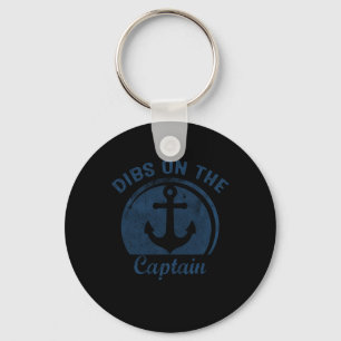Dibs On The Captain Funny Boating Boat Lover Key Ring