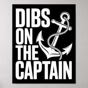 Dibs On The Captain Funny Girl's Trip Lake Cruise Poster