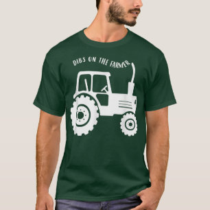 Dibs On The Farmer Western Farm Girl Country Farm  T-Shirt